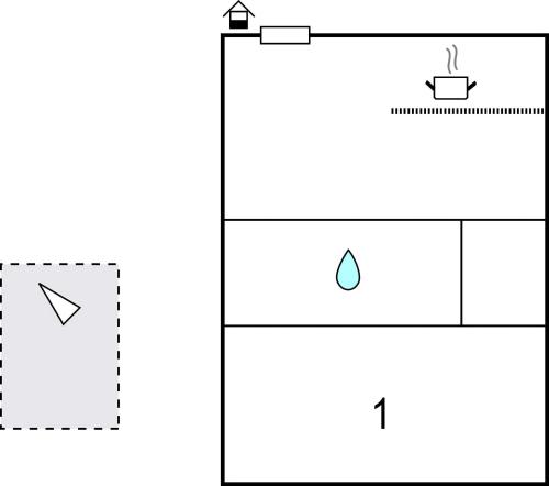 a schematic diagram of a capacitor with a line graph at 1 Bedroom Beautiful Apartment In Bakar in Bakar