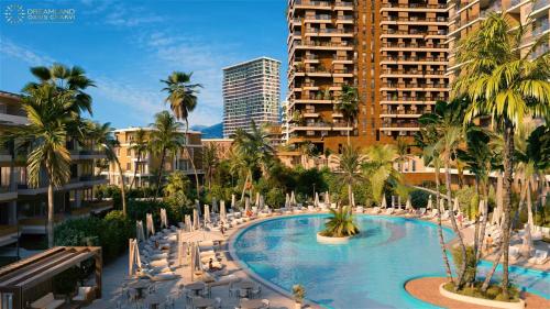 Bazén v ubytování DreamLand oasis Chakvi nebo v jeho okolí