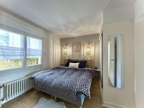 Posteľ alebo postele v izbe v ubytovaní La Baule Appartement 3 pièces avec terrasse, proche commerces et plage - FR-1-245-170