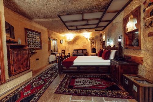 Katil atau katil-katil dalam bilik di Melis Cave Hotel