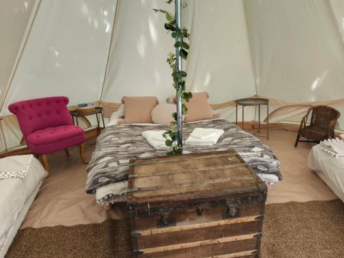 Photo de la galerie de l'établissement Tente des clarines, à Chambon-sur-Lac