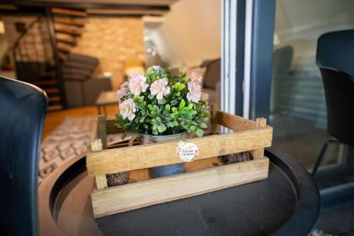 Χώρος καθιστικού στο Cozy Love Nest