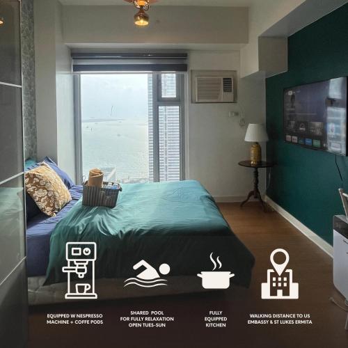 8Adriatico Penthouse Studio Unit! Walk Away to US Embassy and St Lukes Ermita