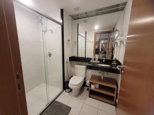 Ένα μπάνιο στο Flat Hotel Athos Bulcão