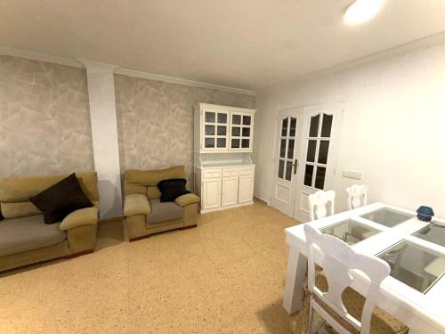 Et opholdsområde på apartamento Port Sagunto