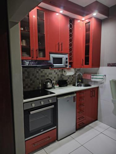 Kuchyň nebo kuchyňský kout v ubytování The Penthouse