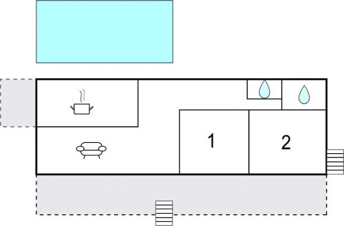 Plano de Awesome Home In Paradou