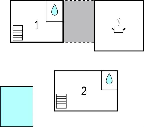 Lovely Home In Gualdo Cattaneoの見取り図または間取り図