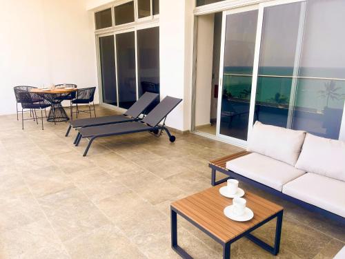 Posezení v ubytování Itare Beach House