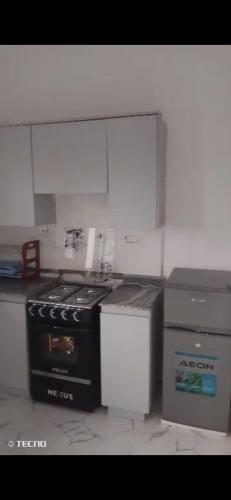 Kuchyň nebo kuchyňský kout v ubytování Greenford House Short Stay Owerri