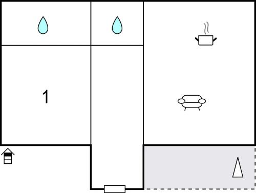 Půdorys ubytování Apartment Posedarje 32