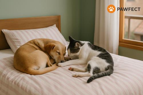 Domácí mazlíčci ubytovaní s hosty v ubytování Pawfect Dining & Stay Pet Friendly Hotel in Da Lat