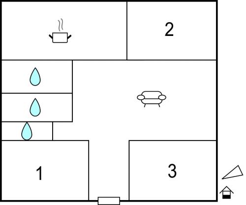 a block diagram of a periodic table with four squares at Cozy Apartment In Mauléon D'armagnac in Mauléon-dʼArmagnac