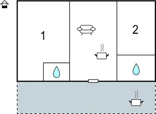 a schematic diagram of the reaction of water and ammonia at 2 Bedroom Awesome Home In Vantacici in Vantačići