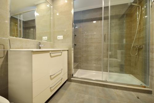 A bathroom at Apartamento en la Isla de la Toja