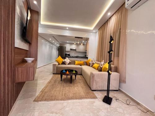 Kuchyň nebo kuchyňský kout v ubytování Appartement Chic avec Terrasse à Gueliz