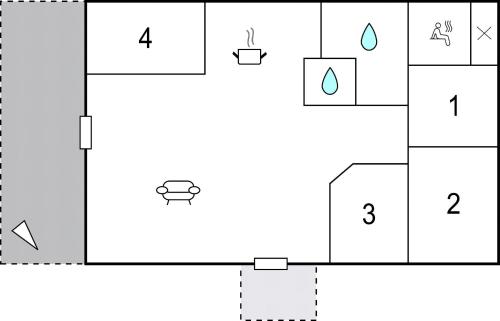 a schematic diagram of the experimental apparatus at Cozy Home In Vittaryd With Sauna in Kvänarp
