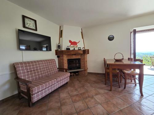 Χώρος καθιστικού στο Casa Felice