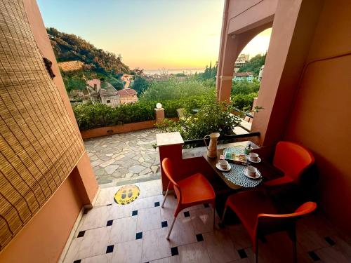 Posezení v ubytování TRAVELLERS 2025 SEA VIEW AGIOS GORDIOS Studios&Apartments