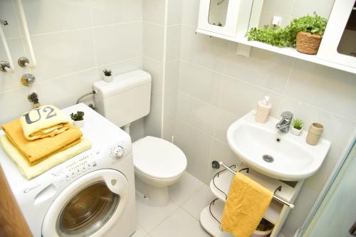 Vannituba majutusasutuses Apartman U2