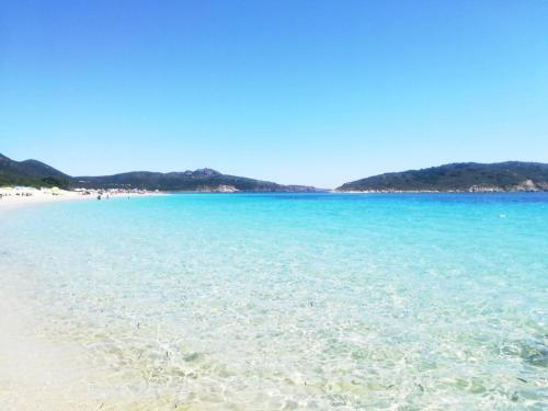 a view of the beach from the shore at Apartment Su Cramu in Villacidro