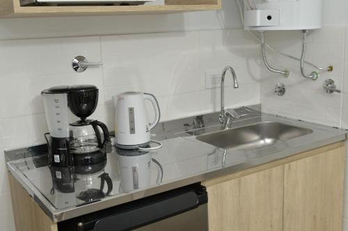 Dapur atau dapur kecil di Apart Lugones 2