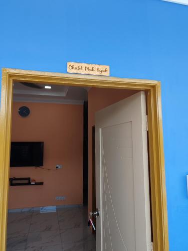 TV a/nebo společenská místnost v ubytování Chalet Restu Mak Abah Pool Merlimau Melaka