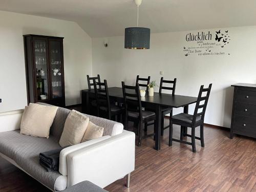 Η κουζίνα ή μικρή κουζίνα στο Nordsee Ferienwohnung Kolschen