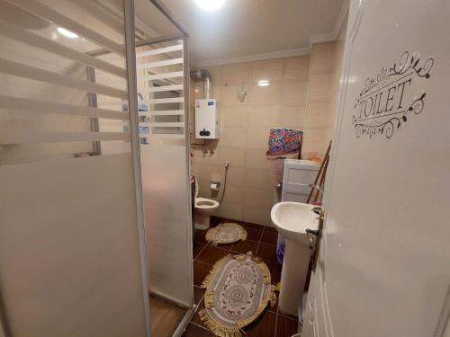 Koupelna v ubytování Cozy Apartment