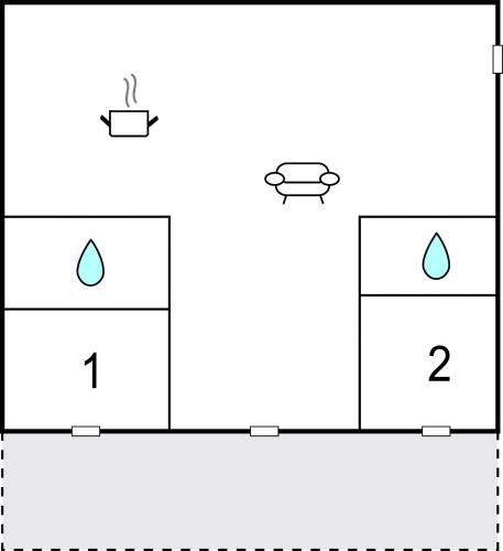 a schematic diagram of the flow of water at 2 Bedroom Cozy Apartment In Algajola in Algajola