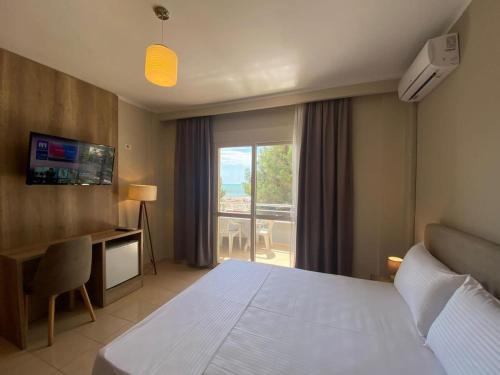 Postel nebo postele na pokoji v ubytování Rumar Hotel