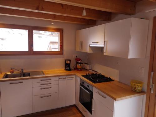 Η κουζίνα ή μικρή κουζίνα στο Chalet familial Vars