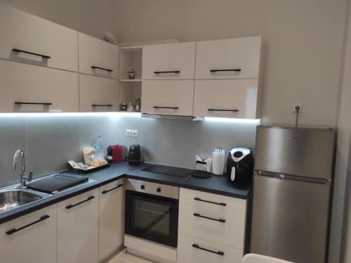 Kuchyň nebo kuchyňský kout v ubytování Elli Studio on Ermou 246