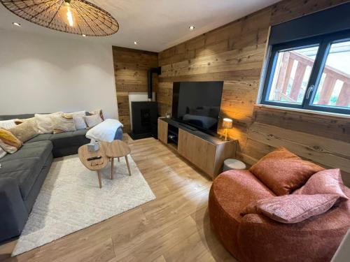 Posezení v ubytování Le Cocon Appartement 4à 6 couchages 75 M2 avec terasse