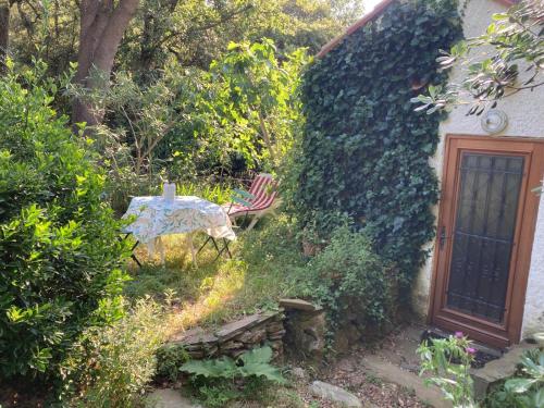Ein Garten an der Unterkunft Nuit entre mer et montagne