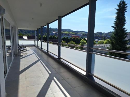 a view from the balcony of a house at Panorama-FREE PARKING-BREAKFAST-TERACCE in Vojnik