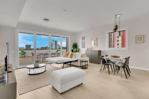 Airy Apartments with Balcony & Garage by NDP rent photo 4