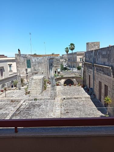 a view of the amphitheatre from a window at Casa Luciana in Maglie