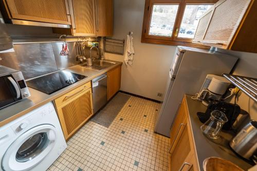 Dapur atau dapur kecil di Cosy T2 6p - vue imprenable sur la station de Vars
