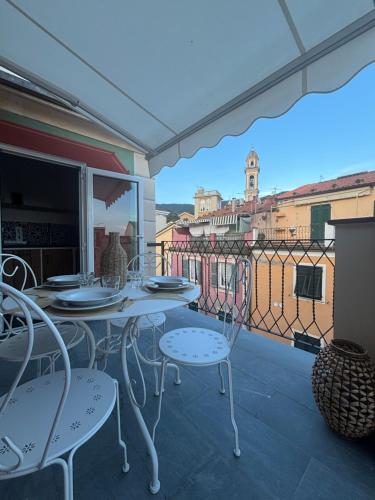 Balkón nebo terasa v ubytování HH Moneglia la Piazzetta L' Attico