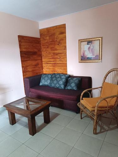 Χώρος καθιστικού στο Alojamiento en Hogar Familiar