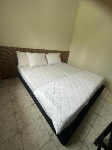 Postel nebo postele na pokoji v ubytování villa in ptolemaida
