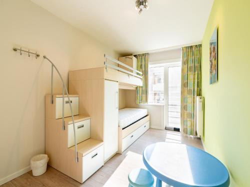 Ένα ή περισσότερα κρεβάτια σε δωμάτιο στο Apartment in Blankenberge with Sea Views