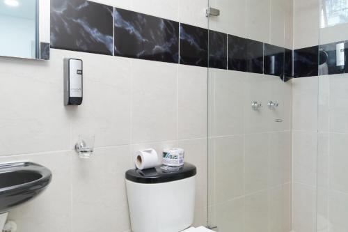 Koupelna v ubytování 33 HOTEL BOUTIQUE