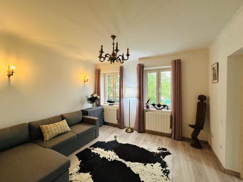 Гостиная зона в Country house in Lozova authentic Moldovan village experience