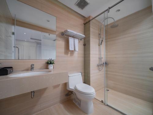 Koupelna v ubytování Hanoi HM Boutique Hotel