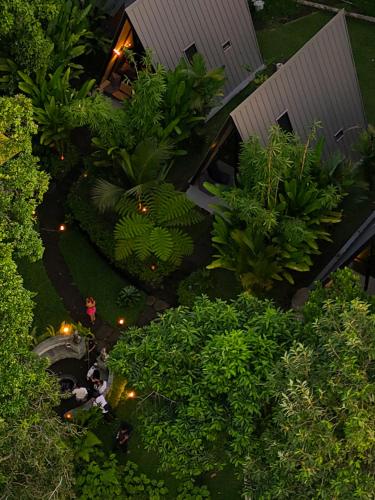 Zahrada ubytování Delta Casa Ubud-Tiny Jungle A-Frame Villas