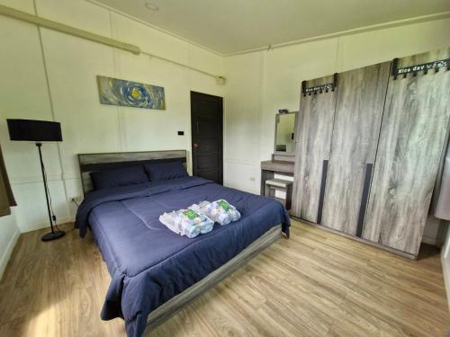 Hug Doi Homestay Chiang Raiにあるベッド
