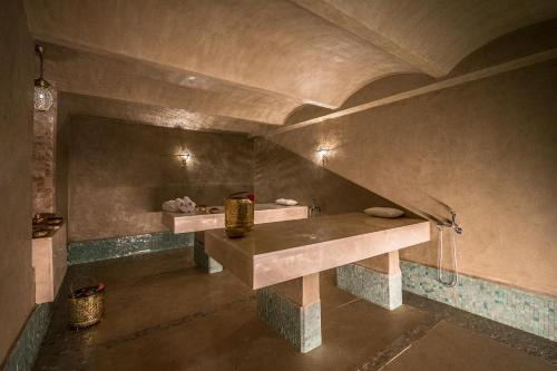 a bathroom with a sink in a room at BnB MEDINA in Marrakech