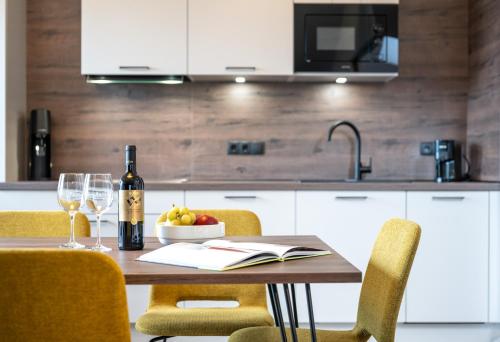 Appartements Panoramaにあるキッチンまたは簡易キッチン